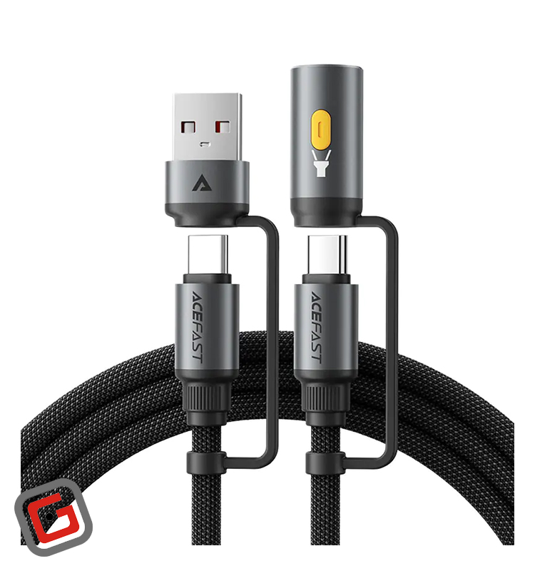 کابل Type-C به Type-C چندکاره ایس فست مدل J5 Acewire Pro