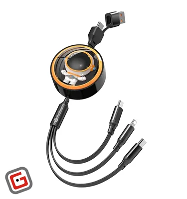 کابل شارژ ۳ به ۱ پرووان مدل PCC128R