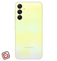 گوشی موبایل سامسونگ مدل گلکسی A25 5G رنگ زرد از نمای پشت
