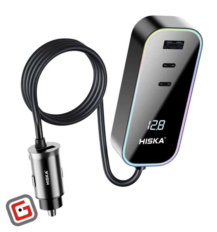 شارژر فندکی هیسکا مدل HCC328 توان 120 وات