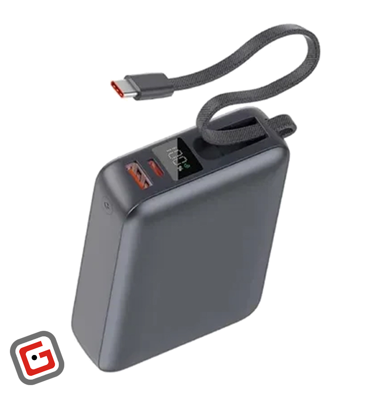 پاور بانک کیو سی وای PB20A با ظرفیت 20000 میلی‌آمپر ساعت