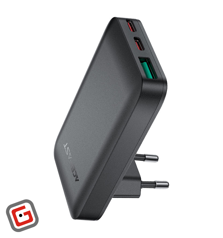 شارژر دیواری ایس فست مدل A100 توان ۶۵ وات