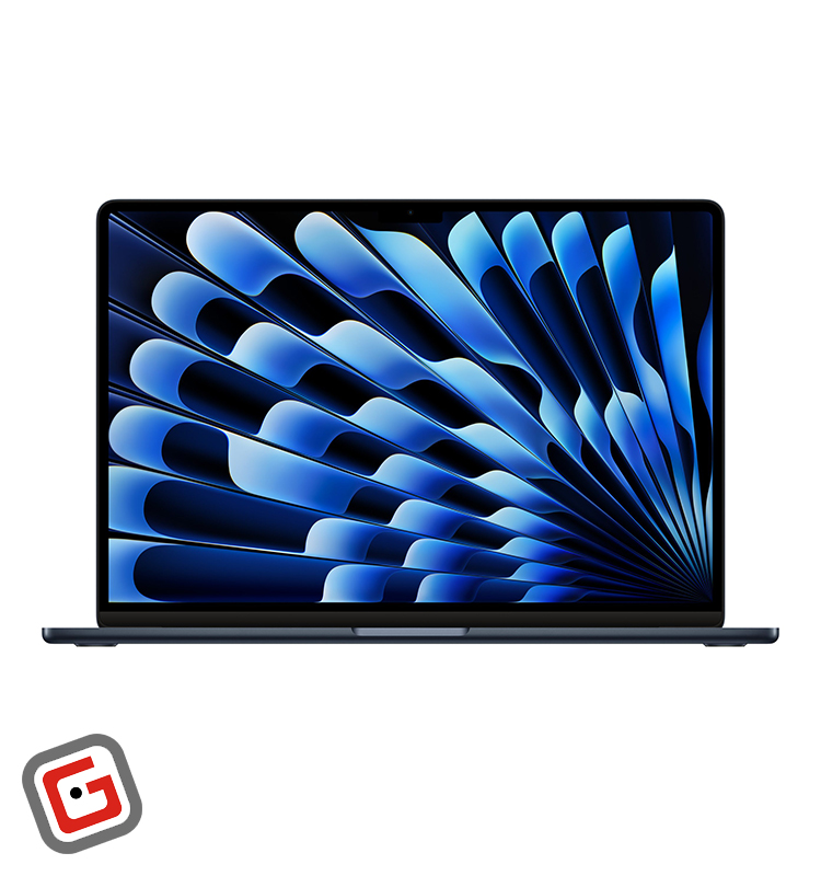 لپ تاپ 15.3 اینچی اپل مدل MacBook Air MRYU3 2024 از نمای روبه‌رو