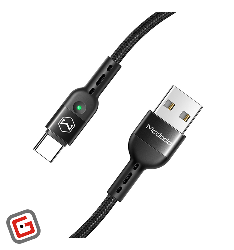 کابل شارژ فنری USB به USB-C مک دودو مدل CA-6420