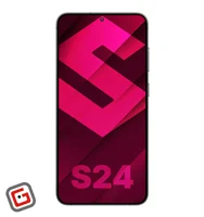 گوشی موبایل سامسونگ مدل گلکسی S24 5G مشکی از نمای جلو