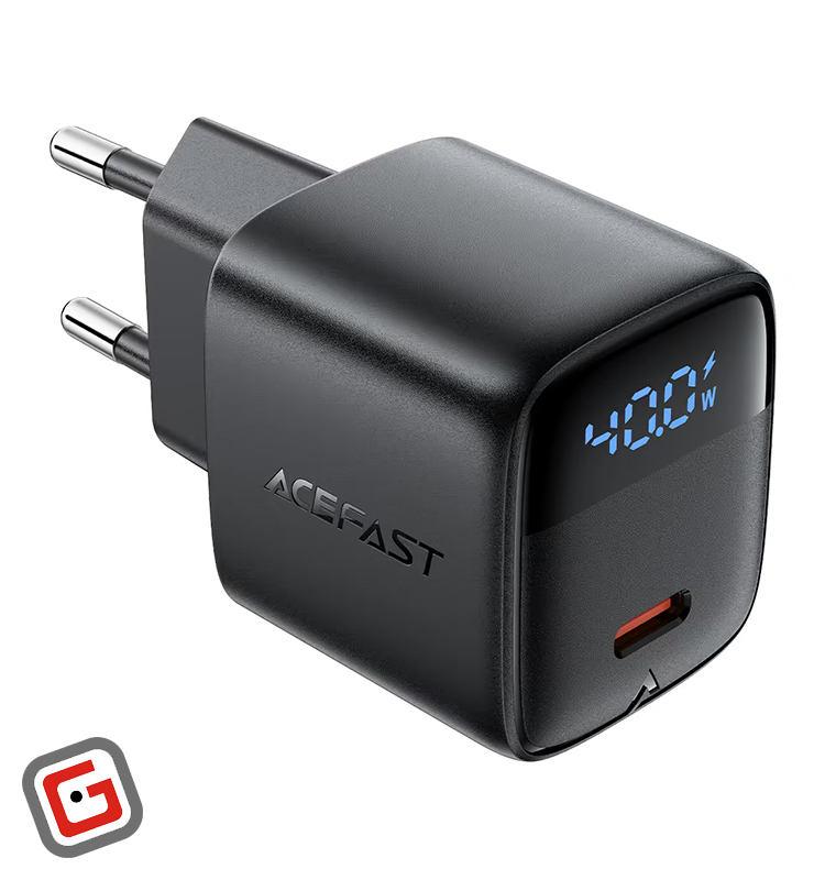شارژر دیواری با نمایشگر دیجیتال ایس فست مدل A135 توان ۴۰ وات