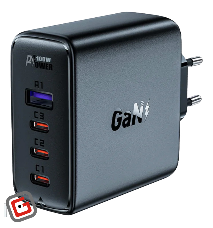 شارژر دیواری ایس فست مدل A37 PD100W توان 100 وات