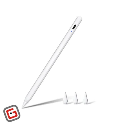قلم لمسی اپل مدل (2023)  USB-type C رنگ سفید همراه با سه سری قلم