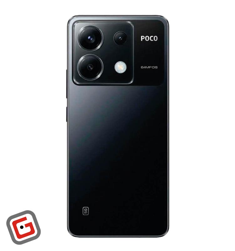 گوشی موبایل شیائومی مدل پوکو X6 5G مشکی از نمای پشت