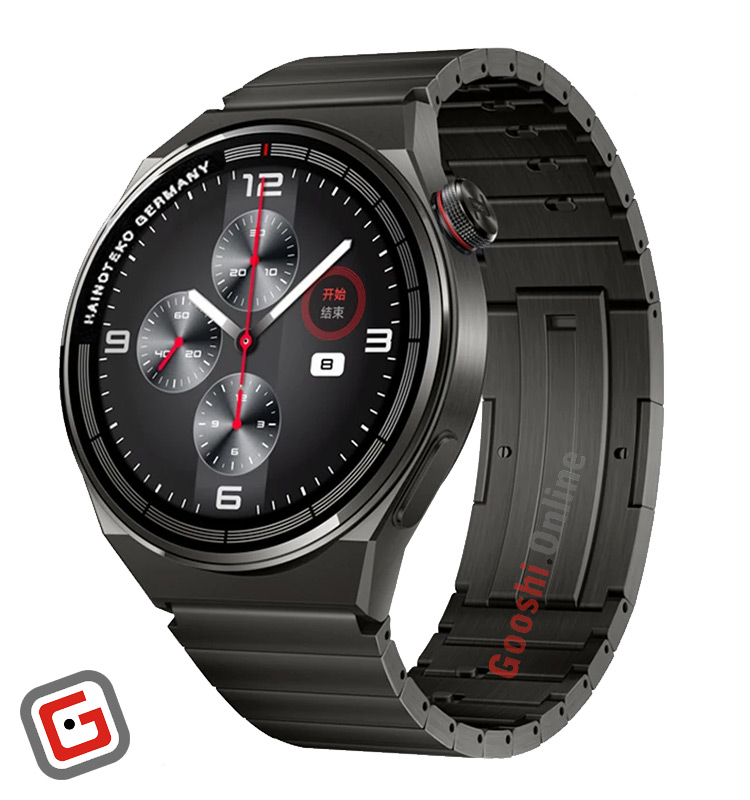 ساعت هوشمند هاینو تکو مدل TOP-3 در رنگ نقره‌ای از نمای سه رخ